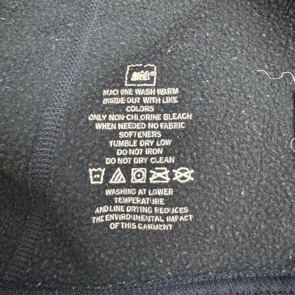 REI Co-Op Fleece 1/4 Zip Jacket Mens Large Blue Gray Outdoor Hiking Trekking - Picture 10 of 16